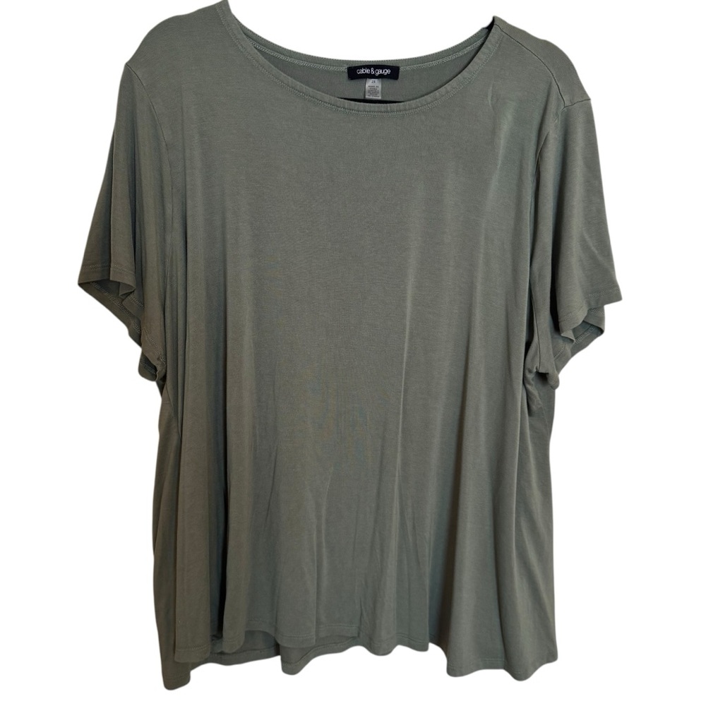 Cable and Gauge Sage Green Swing T-shirt 2XL